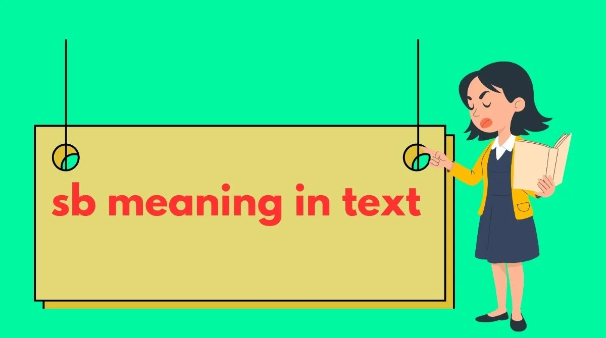 sb meaning in text