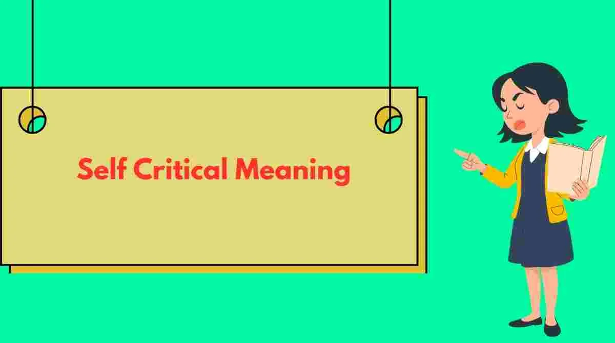Self Critical Meaning