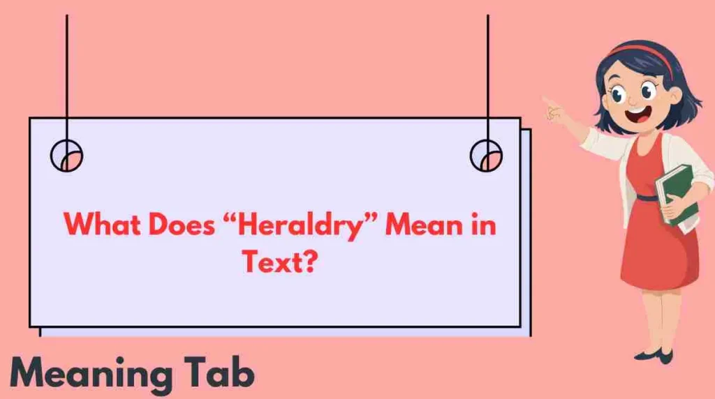 What Does “Heraldry” Mean in Text?