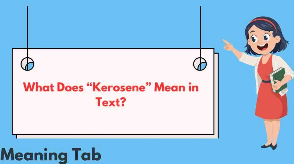 What Does “Kerosene” Mean in Text?