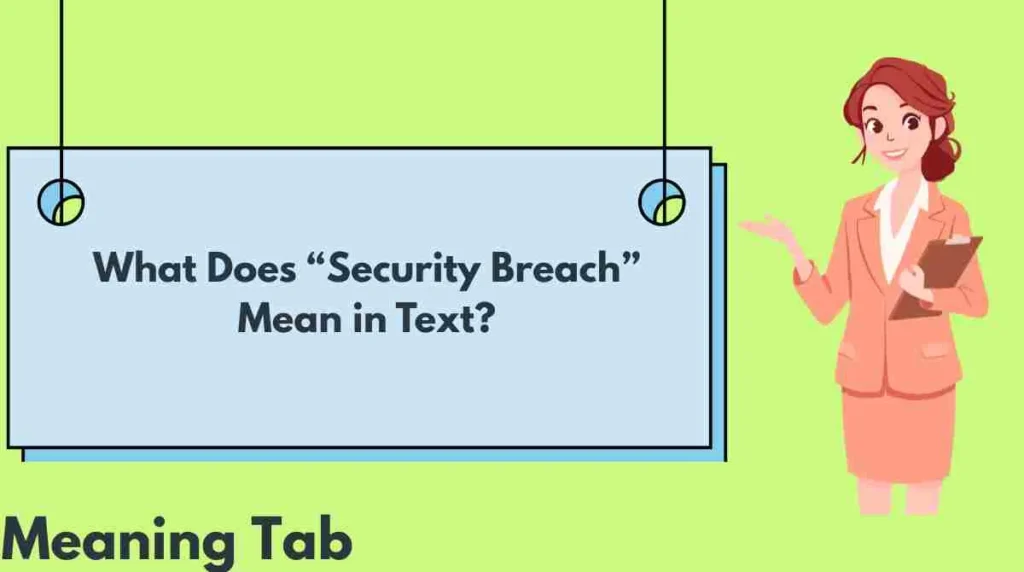 What Does “Security Breach” Mean in Text?