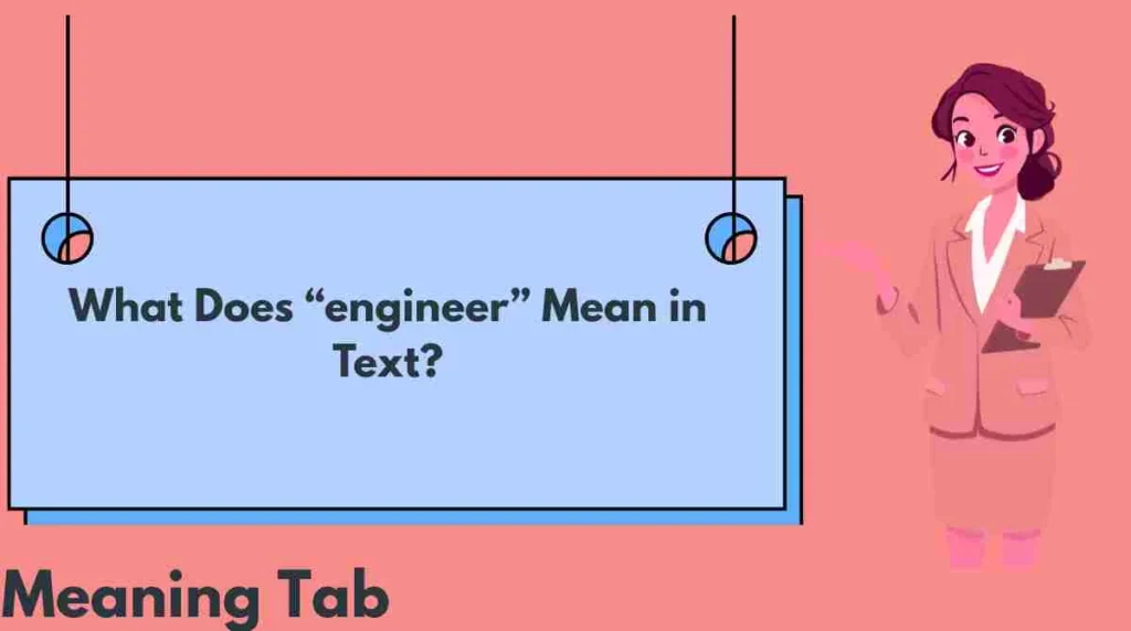 What Does “engineer” Mean in Text?